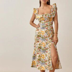 Reformation Amethyst Linen Dress in Countryside Size 6